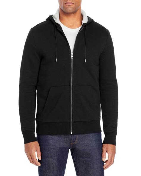 michael kors shurpa xxl hoddie black|Michael Kors Men's Size Extra Large Hoodie Black Sherpa Lined .